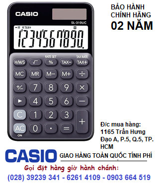 Casio SL-210UC-BK, Máy tính tiền Casio SL-210UC-BK loại 10 số Digits chính hãng| HẾT HÀNG 